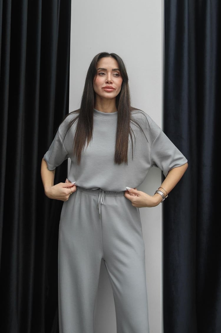 Açık Gri Darcy Modal Eşofman Takım