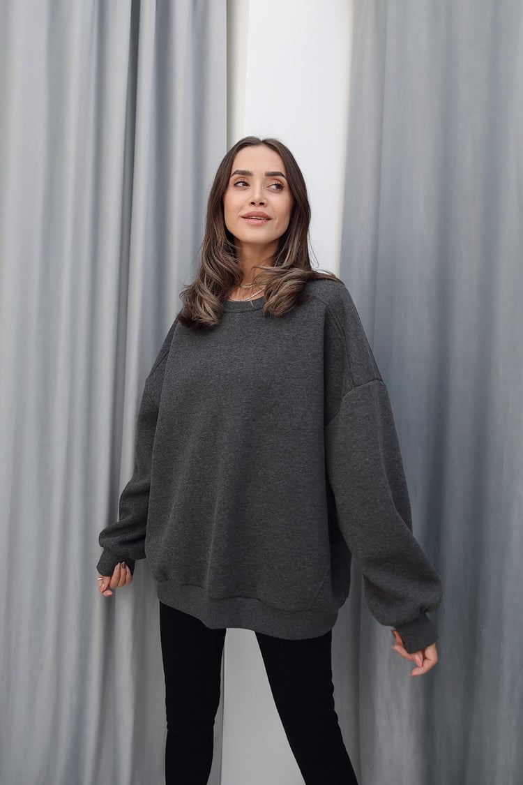 Antrasit Basic Sweatshirt