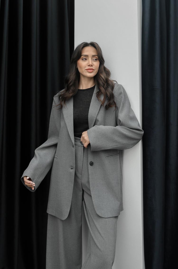 Antrasit Dave Poliviskon Blazer Ceket