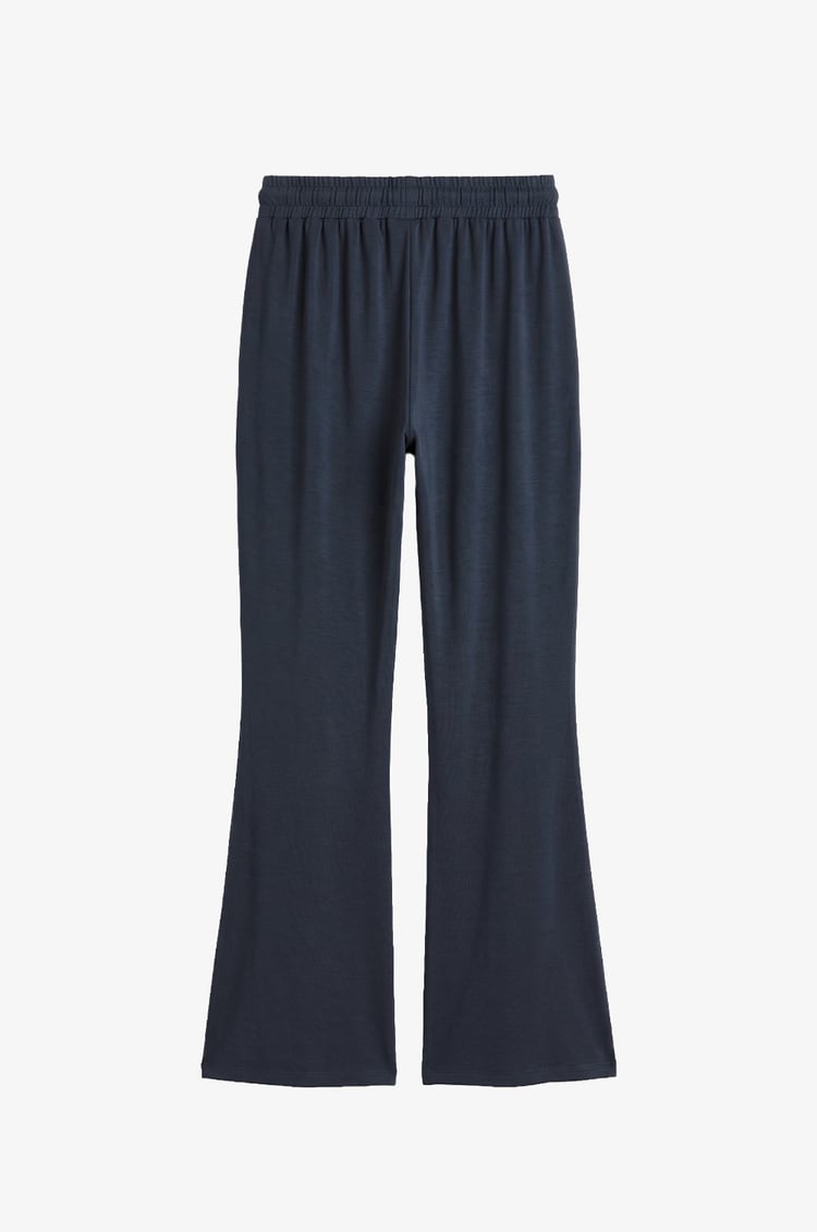 Antrasit Düşük Omuz Oversize Bluz Pantolon Takım 