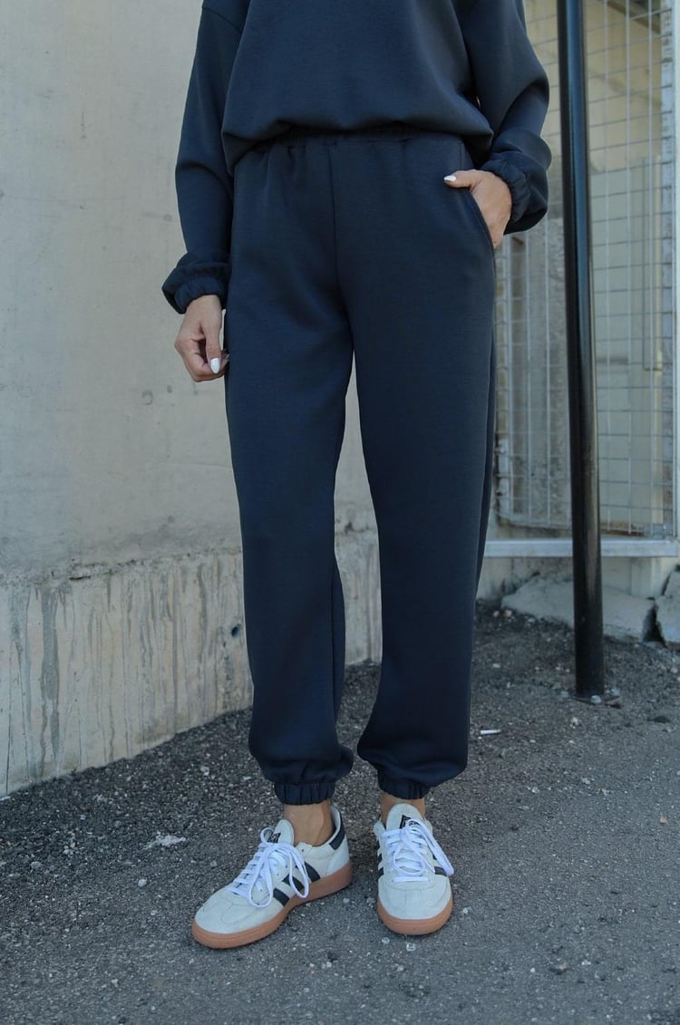 Antrasit Modal Kapüşonlu Sweatshirt Pantolon Takım