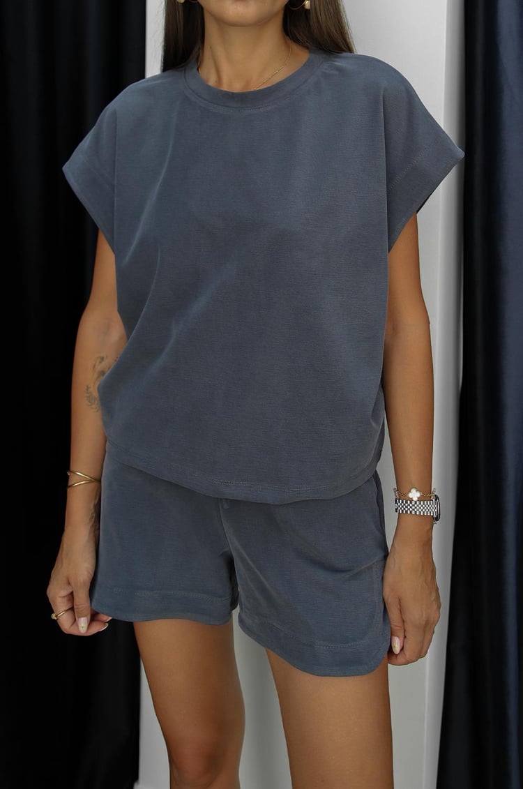 Antrasit Patrick Bluz Şort Modal Takım