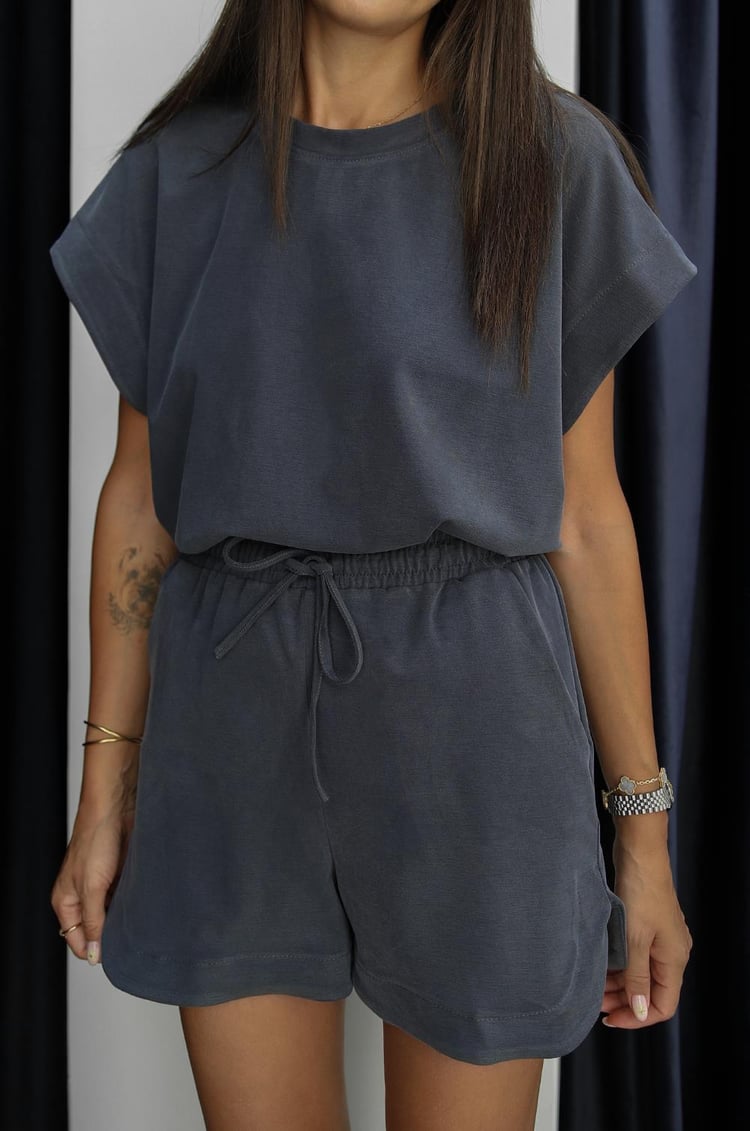 Antrasit Patrick Bluz Şort Modal Takım