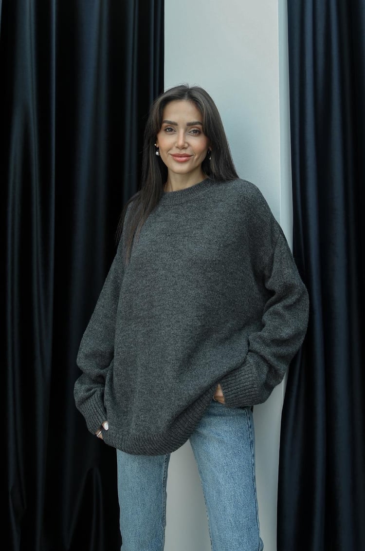 Antrasit Schafer Oversize Kazak