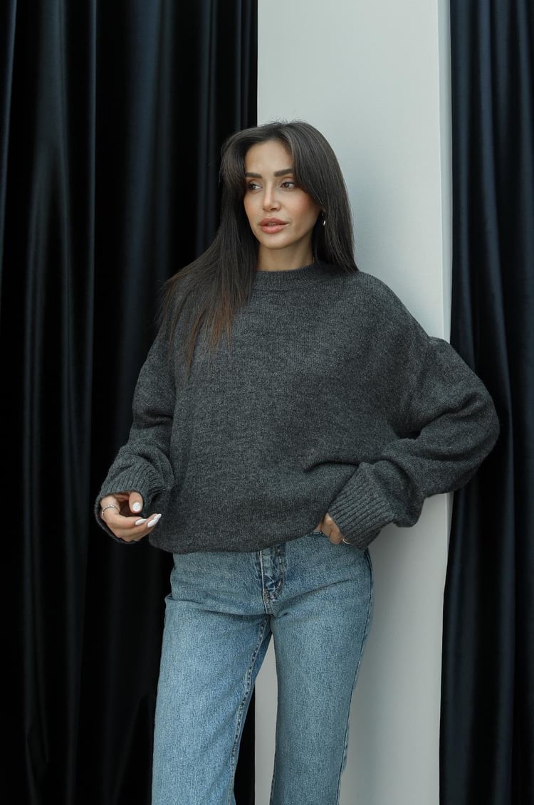 Antrasit Schafer Oversize Kazak