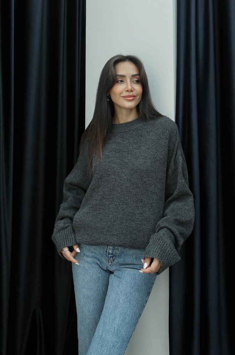 Antrasit Schafer Oversize Kazak