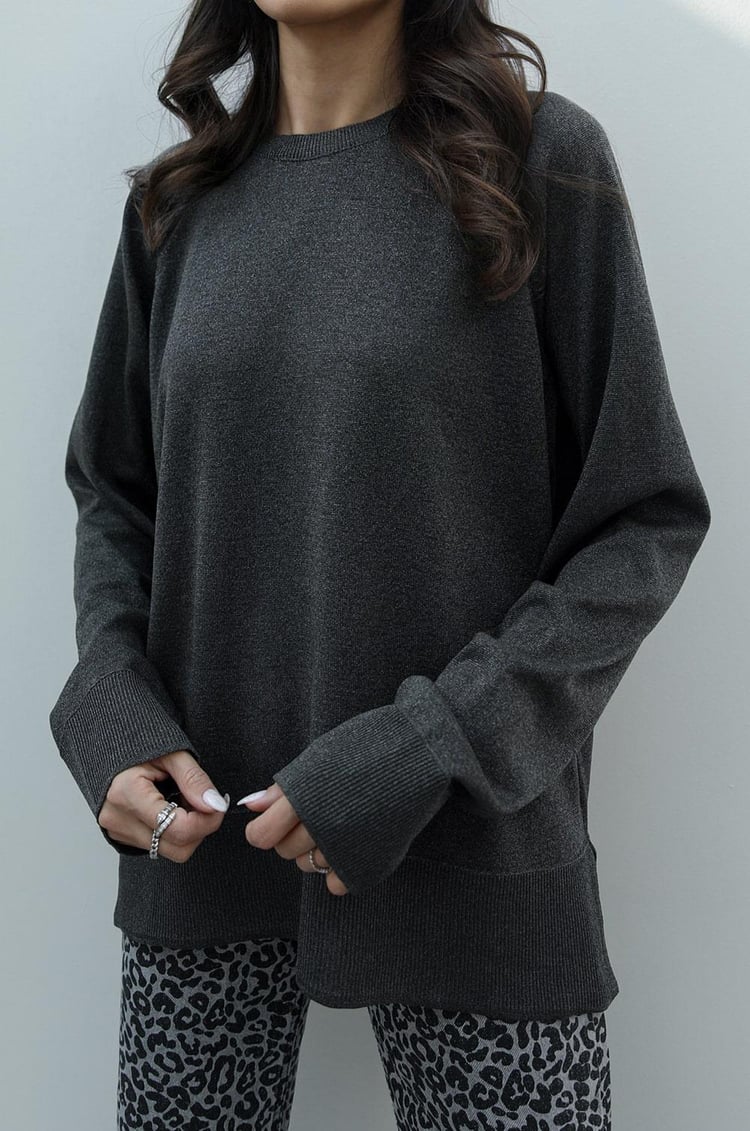 Antrasit Simli Basic Kazak