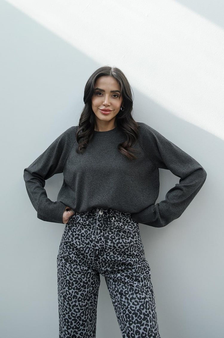 Antrasit Simli Basic Kazak