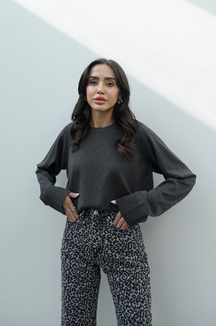 Antrasit Simli Basic Kazak