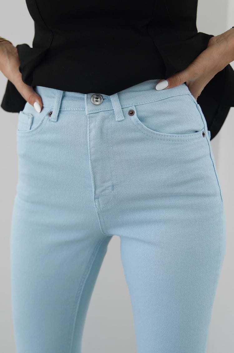 Bebe Mavisi İspanyol Paça Jean