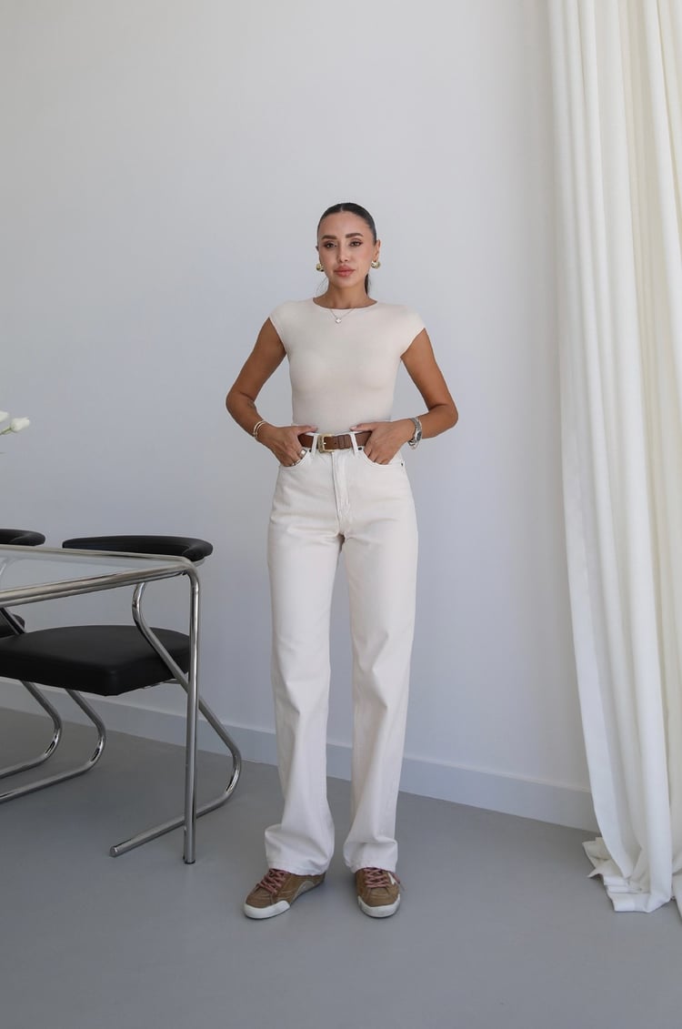 Bej Kuzmina Straight Jean