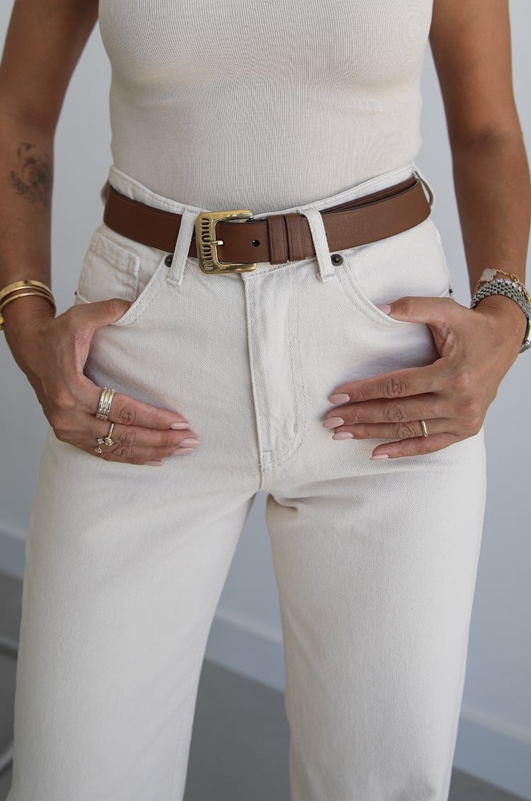 Bej Kuzmina Straight Jean