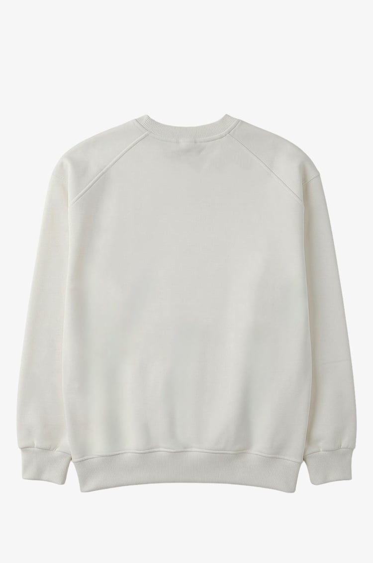 Beyaz 1979 Teddy Baskılı Sweatshirt