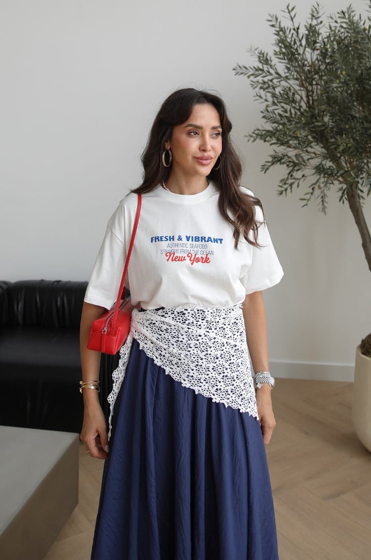 Beyaz Güpür Dantel Detaylı Çok Amaçlı Bandana
