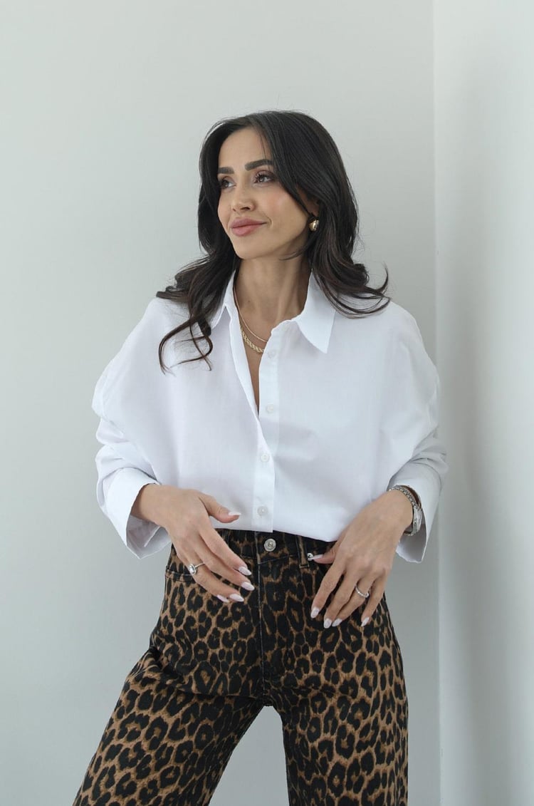 Beyaz Olivia Gömlek