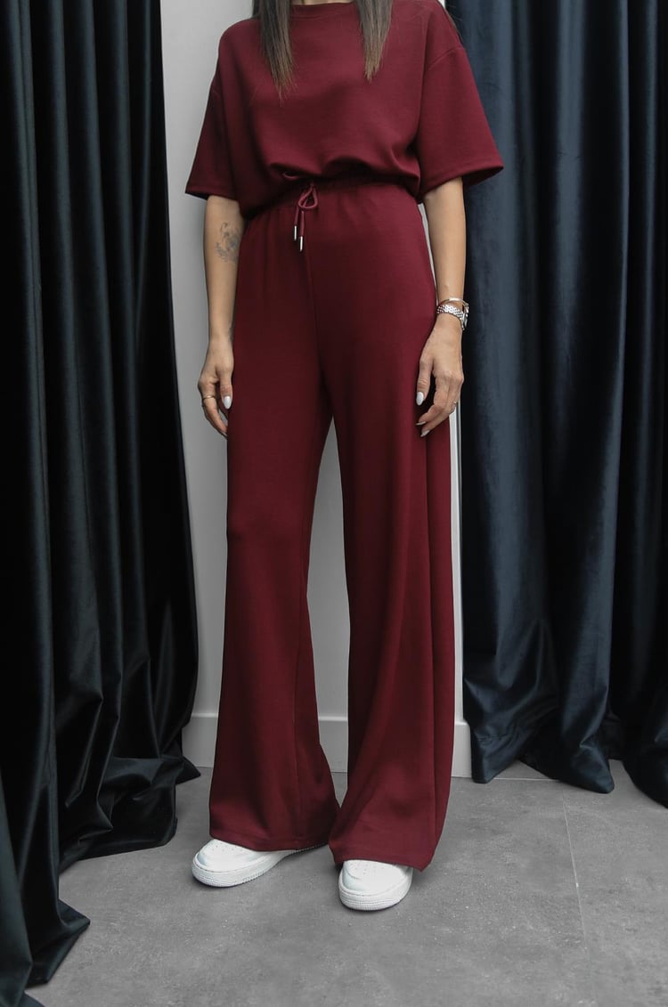 Bordo Darcy Modal Eşofman Takım