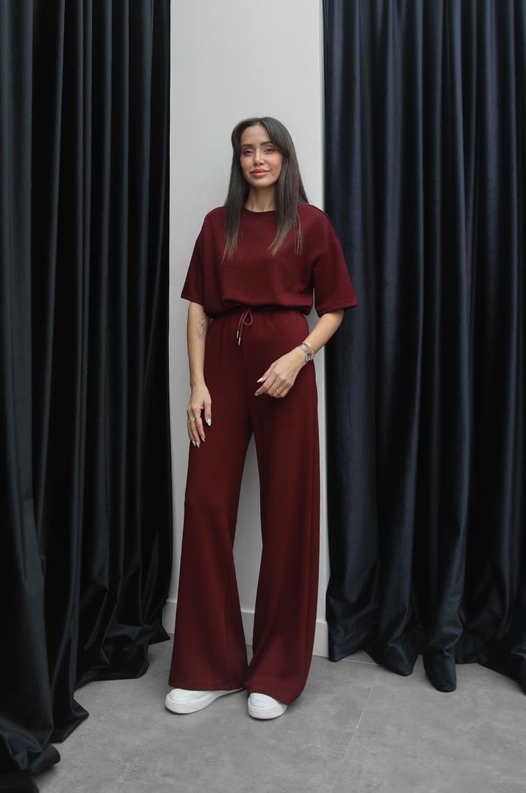 Bordo Darcy Modal Eşofman Takım