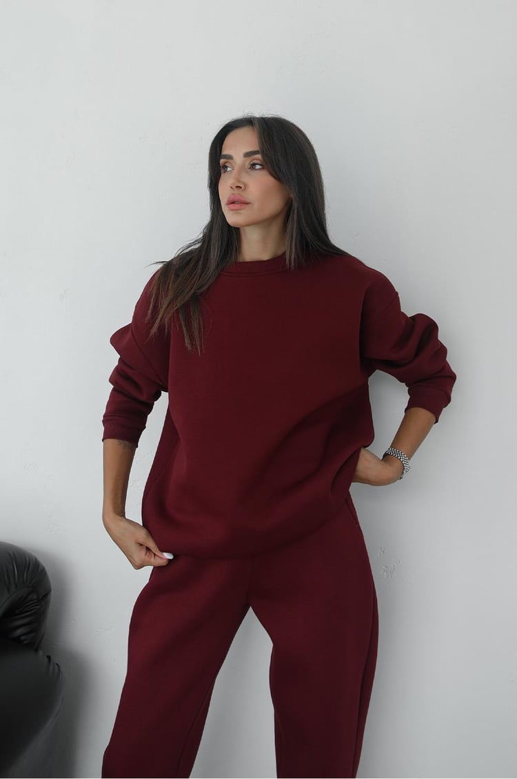Bordo Dorado Eşofman Takım