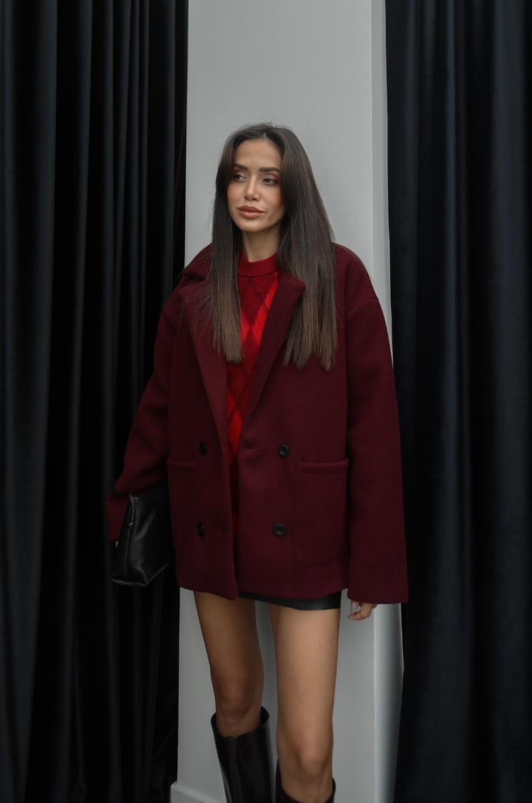 Bordo Lancaster Ceket