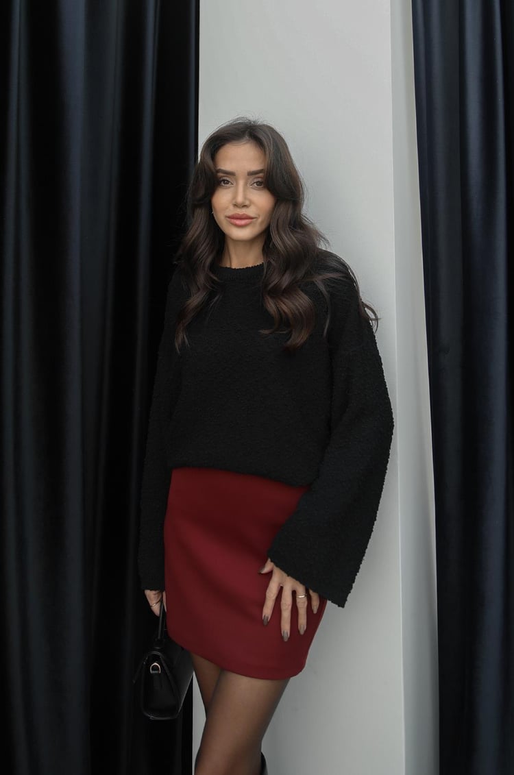 Bordo Modal Mini Etek