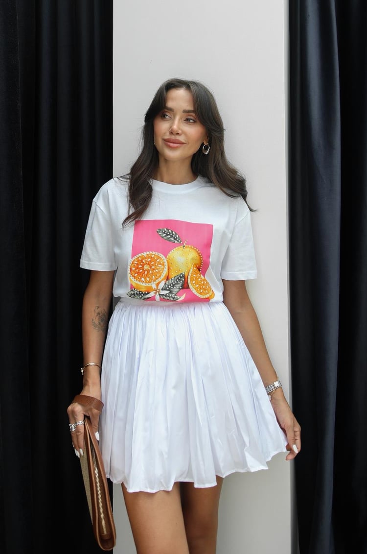 California Orange Baskılı Tişört