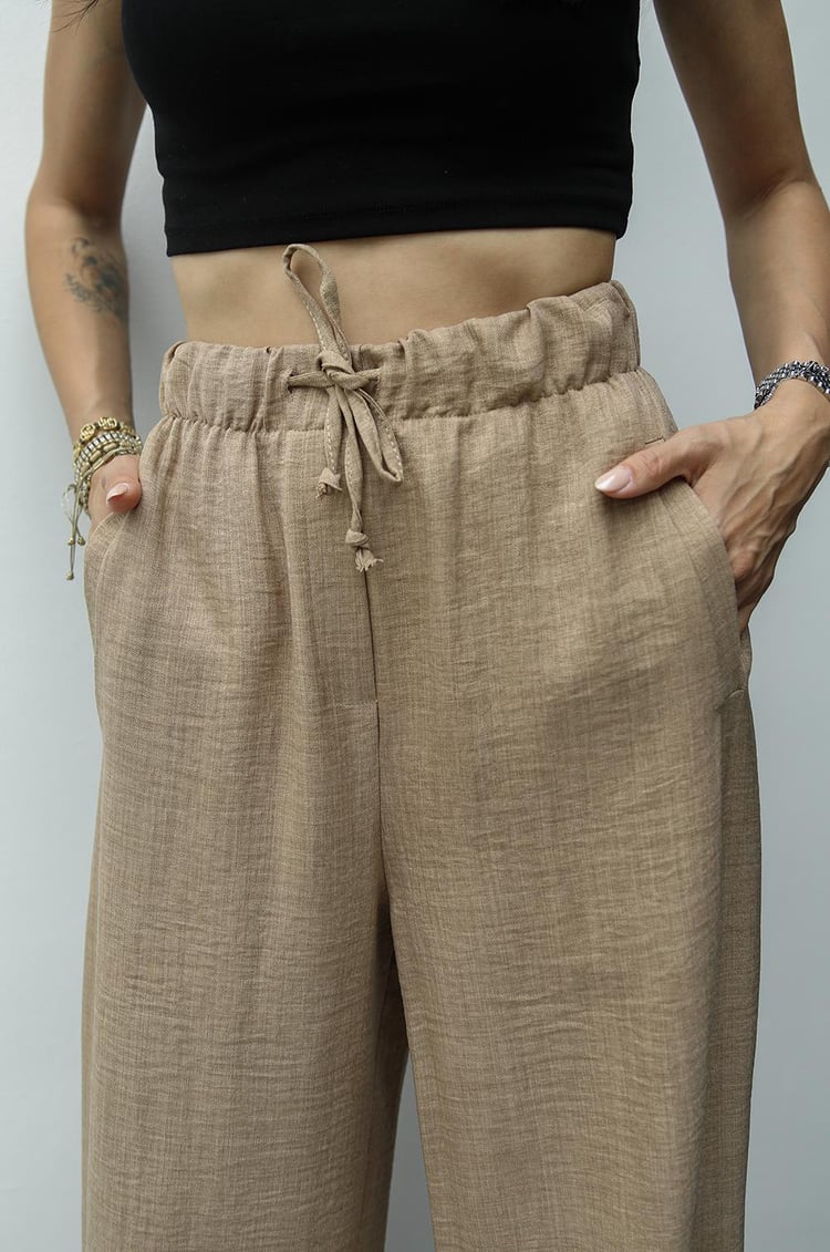 Camel Erick Beli Lastikli Pantolon