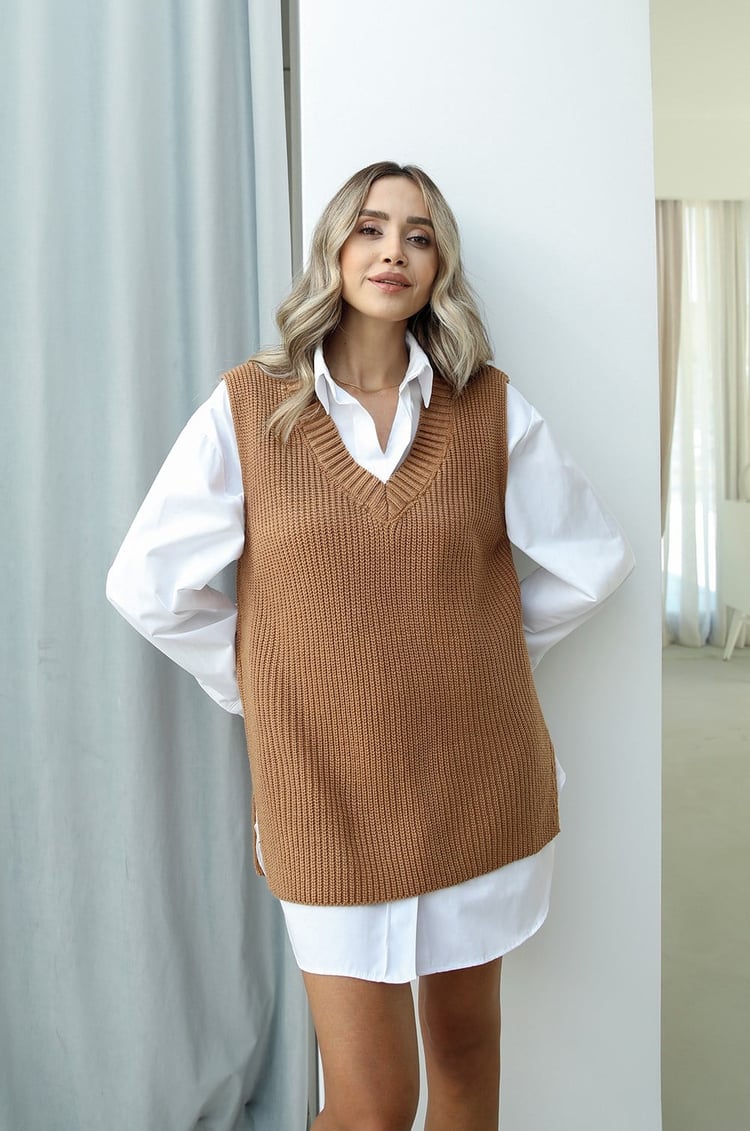 Camel Selanik Örgü Süveter