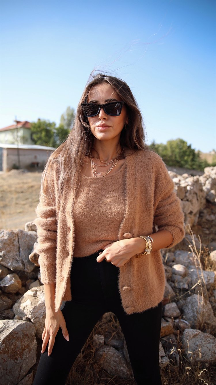 Camel Yumoş Hırka Atlet Takım
