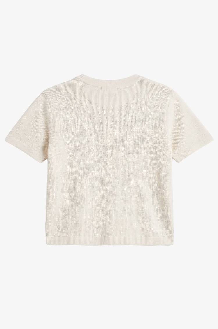 Ekru Casual Triko Tişört
