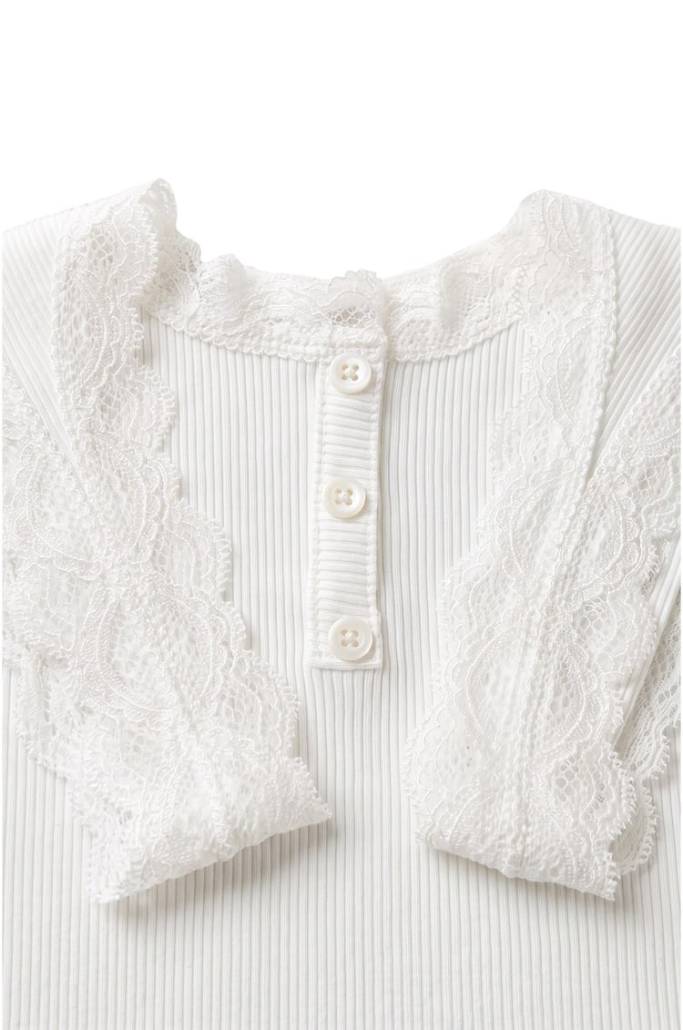 Ekru Chic Dantelli Atlet