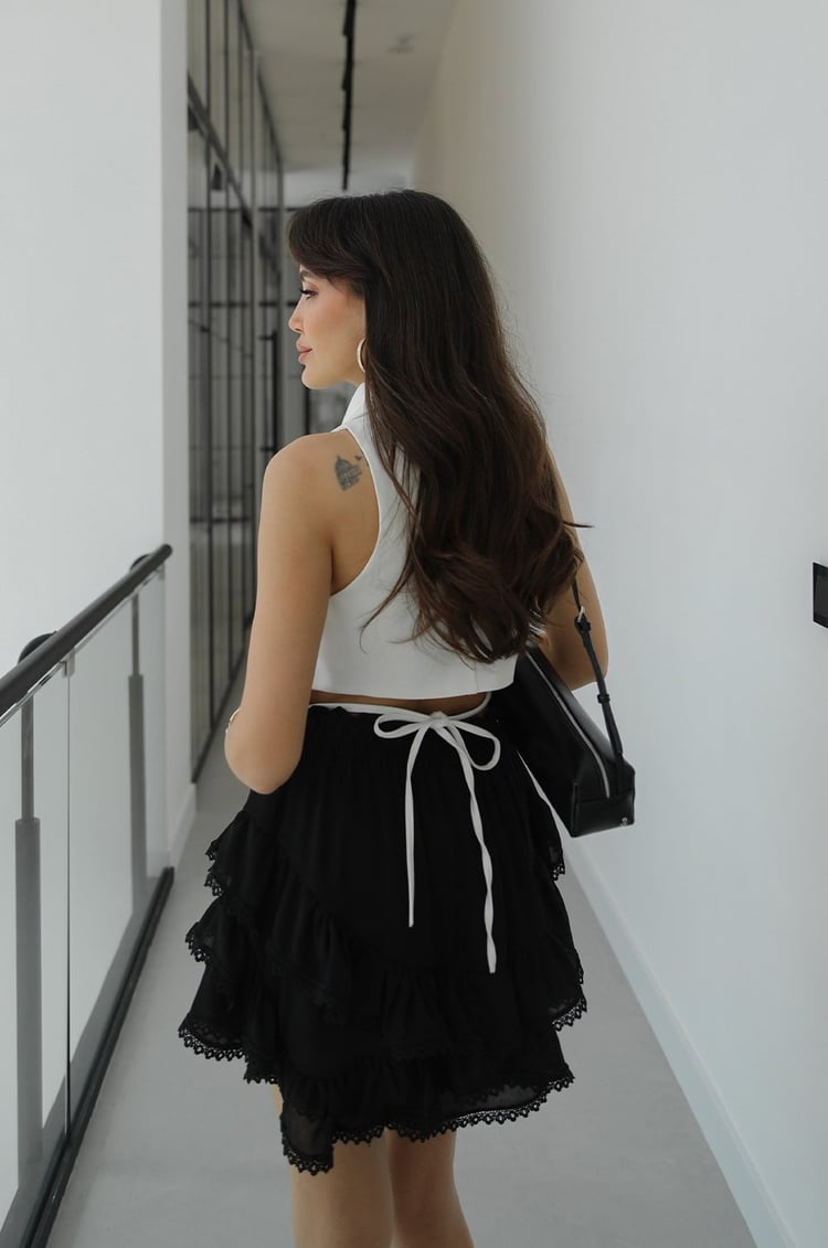 Ekru Cut Out Yelek