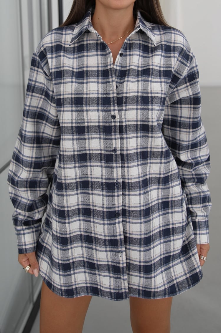 Ekru Plaid Oduncu Ekose Gömlek