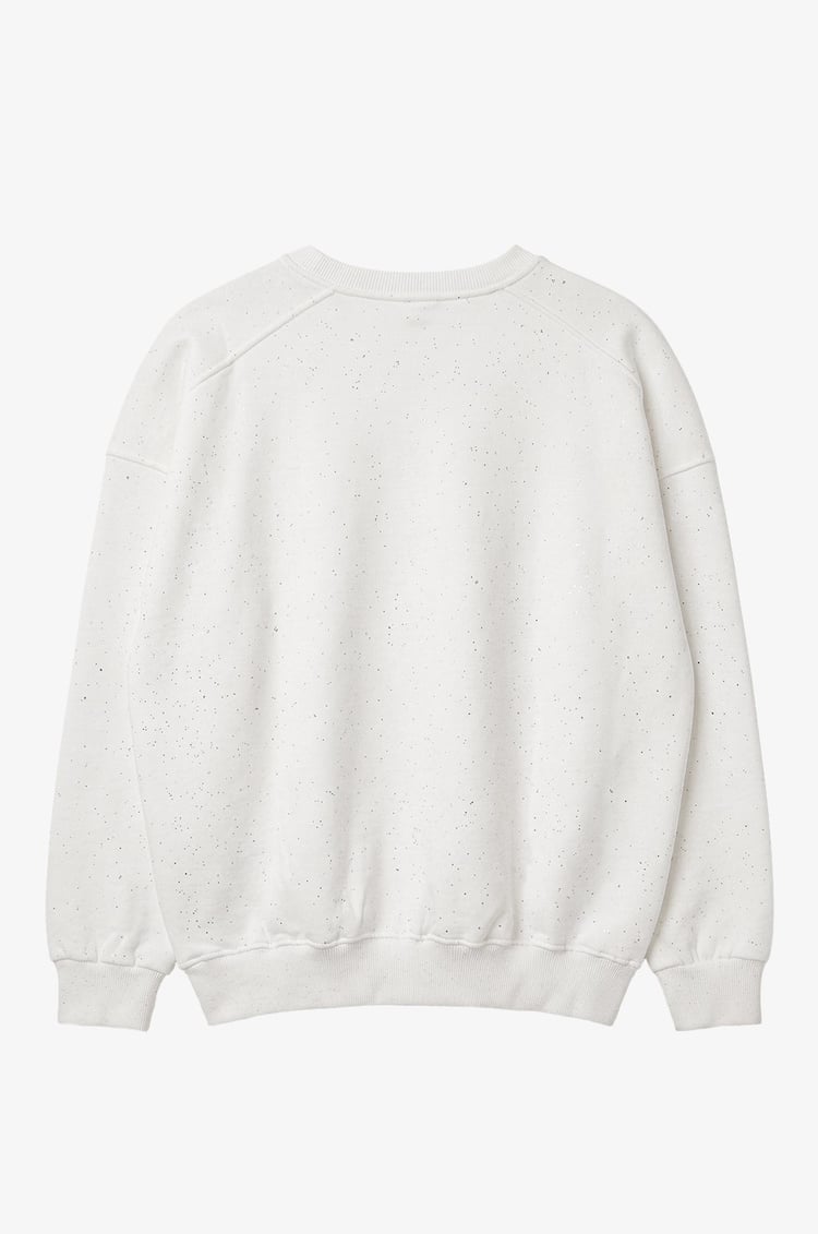 Ekru Simli Sweatshirt