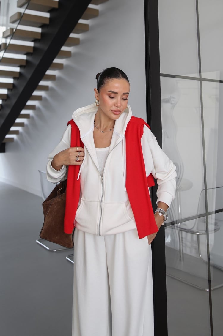 Ekru Vedra Sweat Eşofman Takım