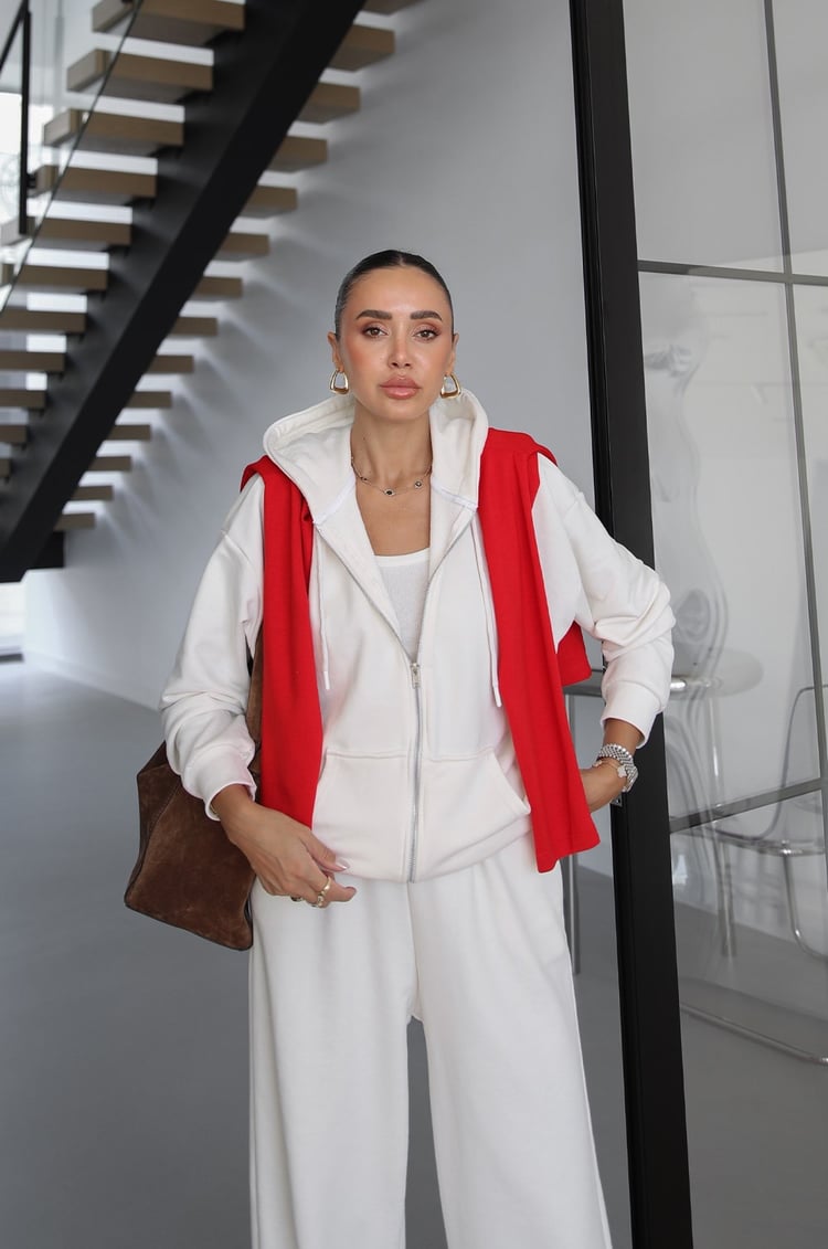 Ekru Vedra Sweat Eşofman Takım