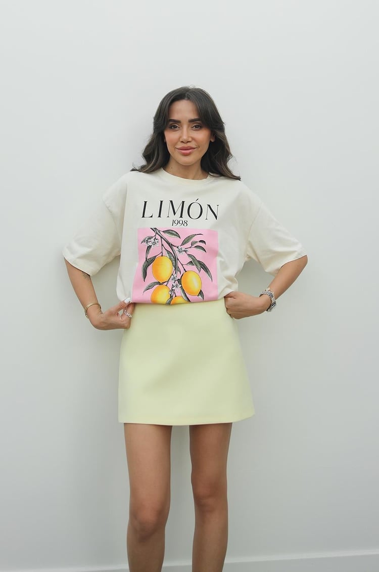 Espana Limon Baskılı Tişört