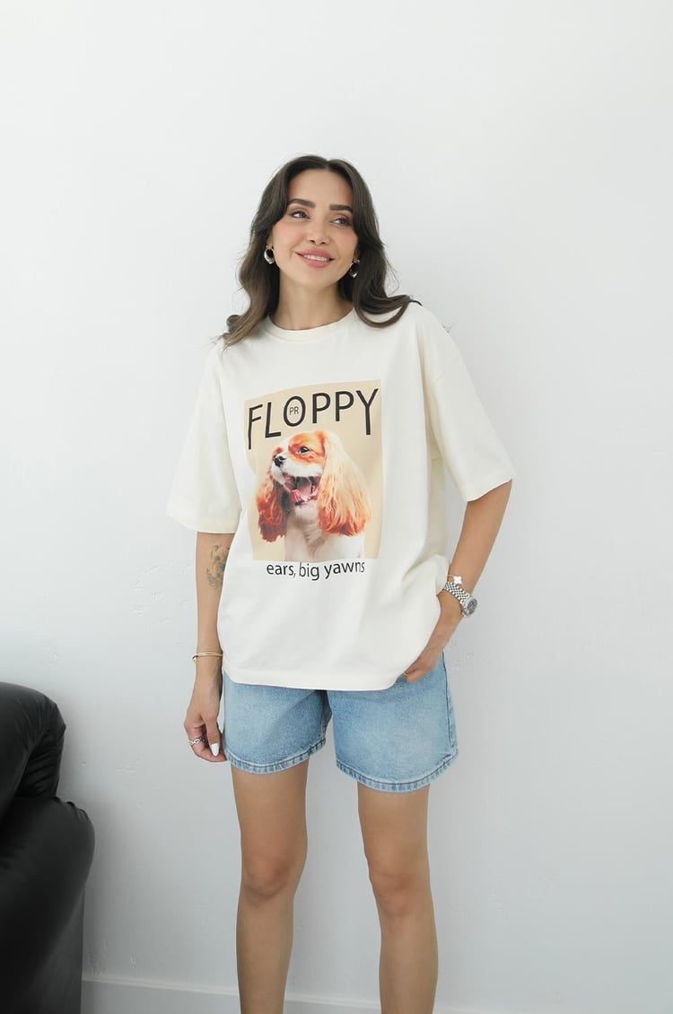 Floppy Baskılı Tişört