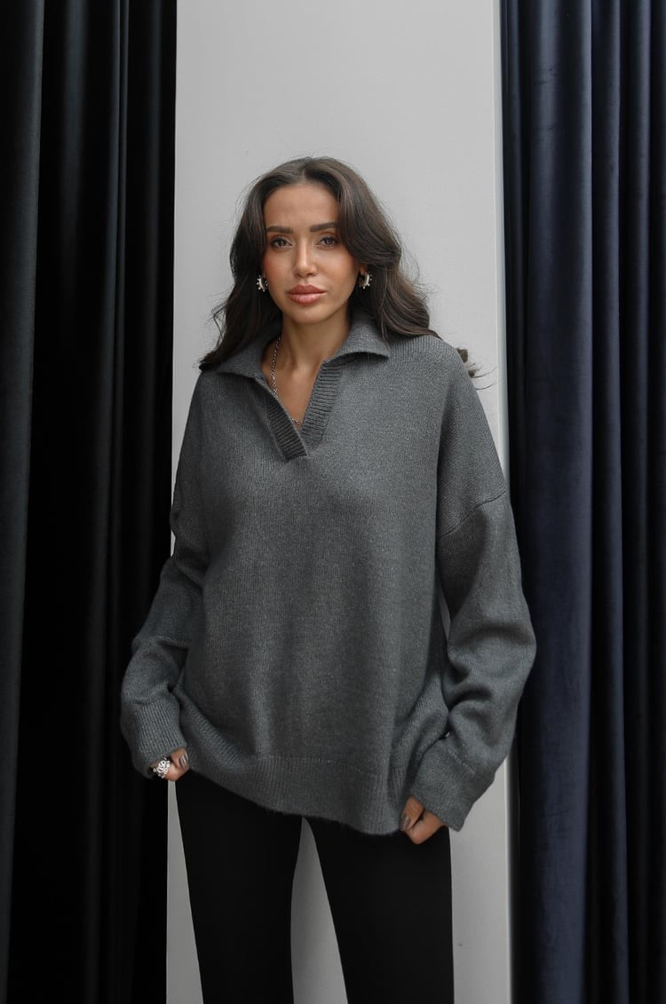 Füme Divoff Polo Yaka Basic Kazak