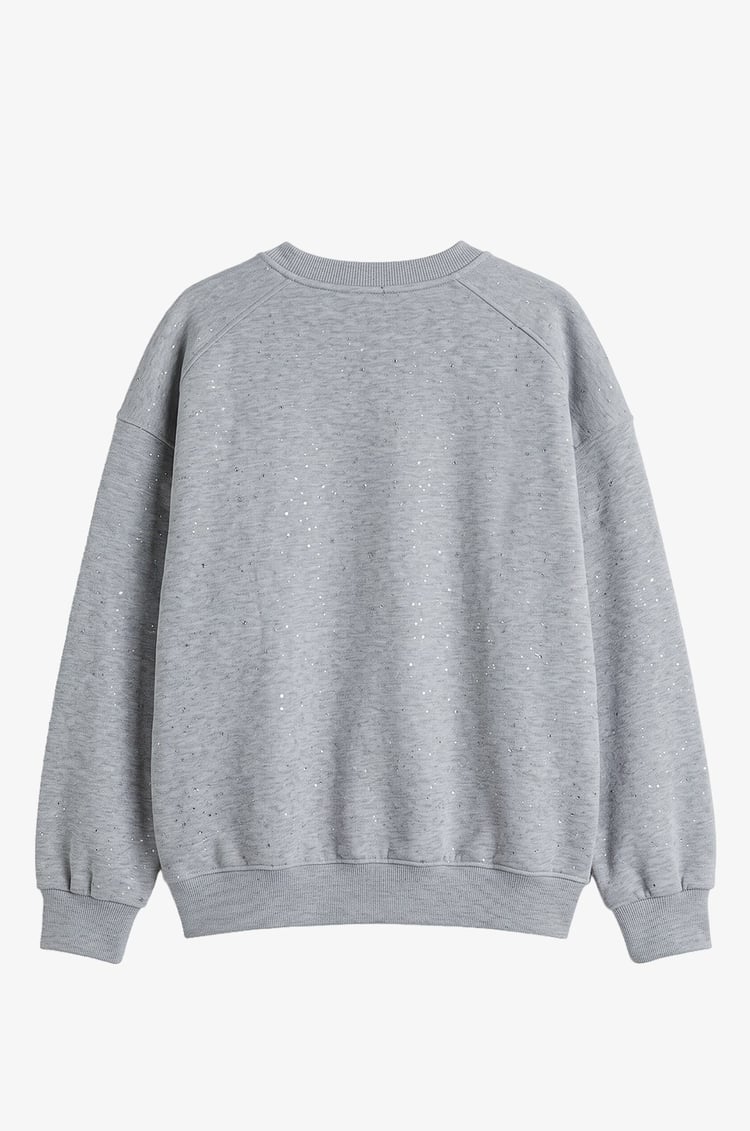 Gri Simli Sweatshirt