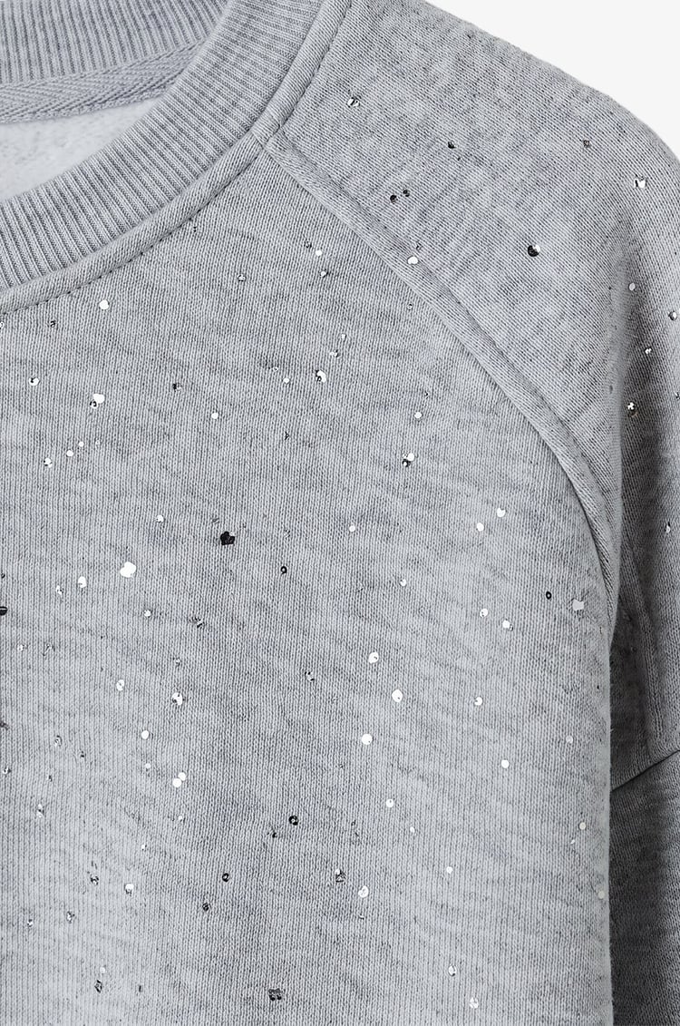 Gri Simli Sweatshirt