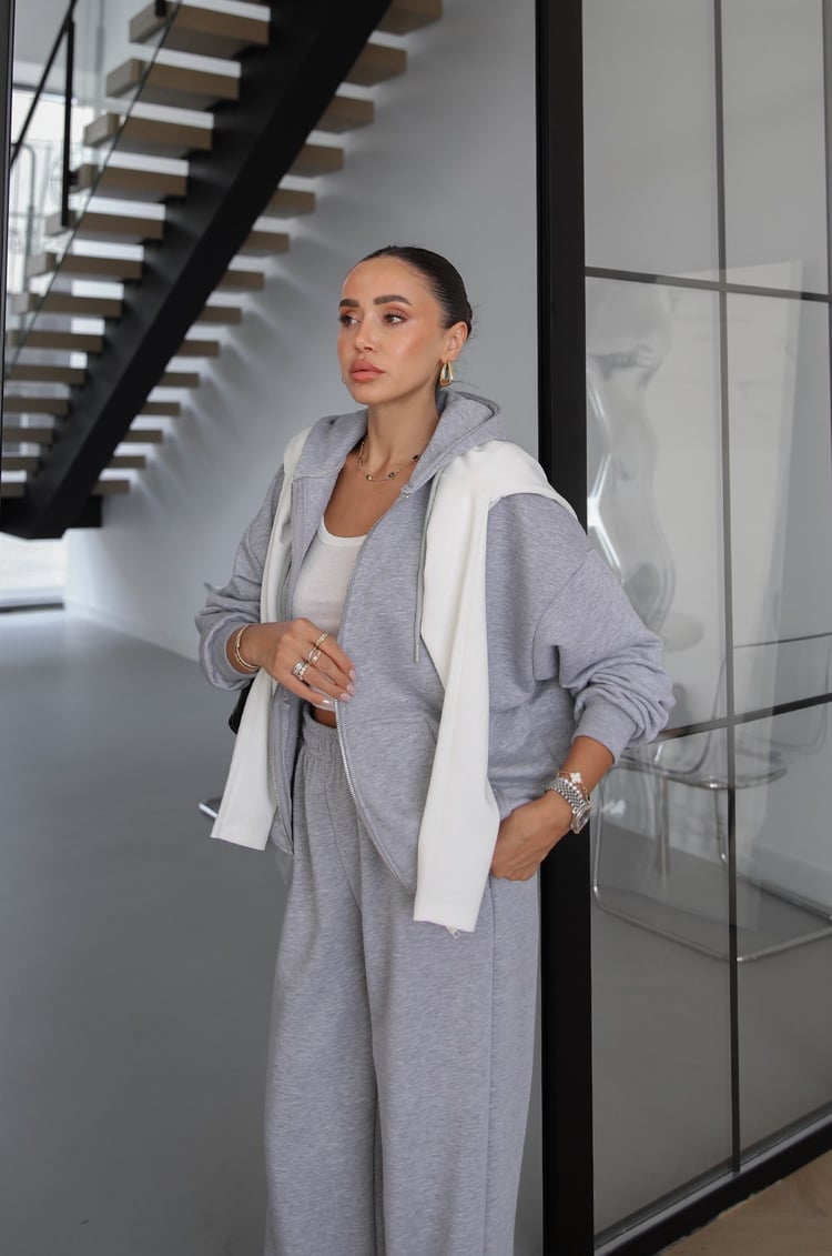 Gri Vedra Sweat Eşofman Takım