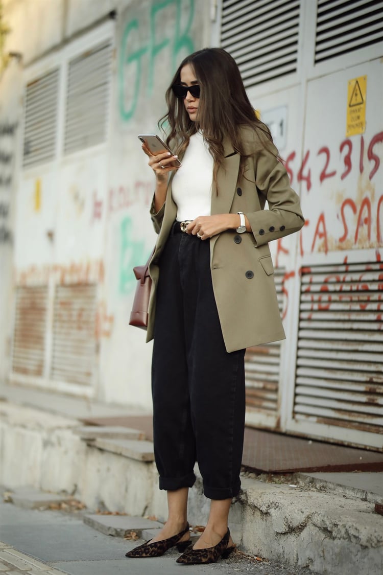 Haki Blazer Ceket