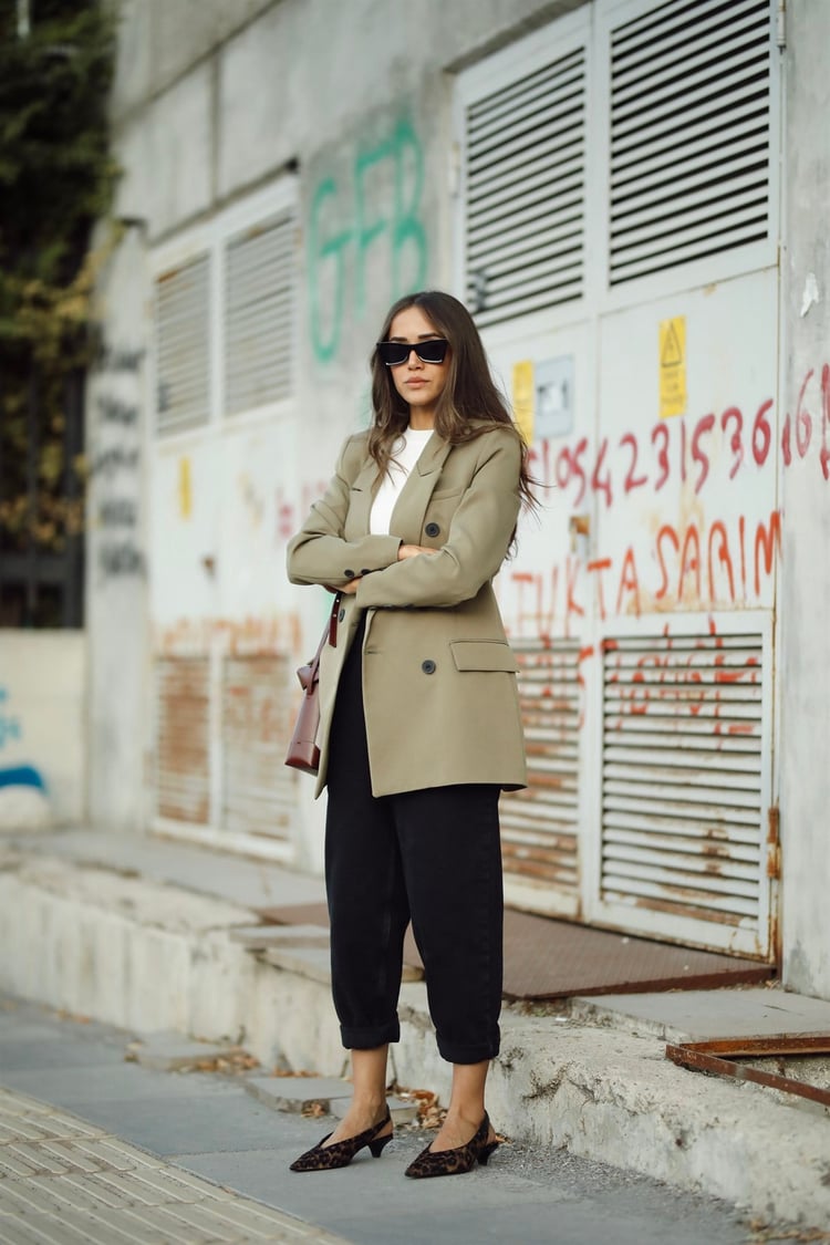 Haki Blazer Ceket