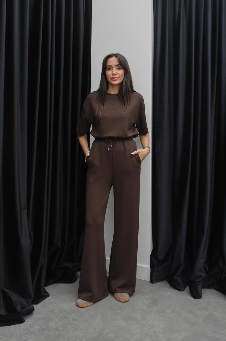 Kahverengi Darcy Modal Eşofman Takım