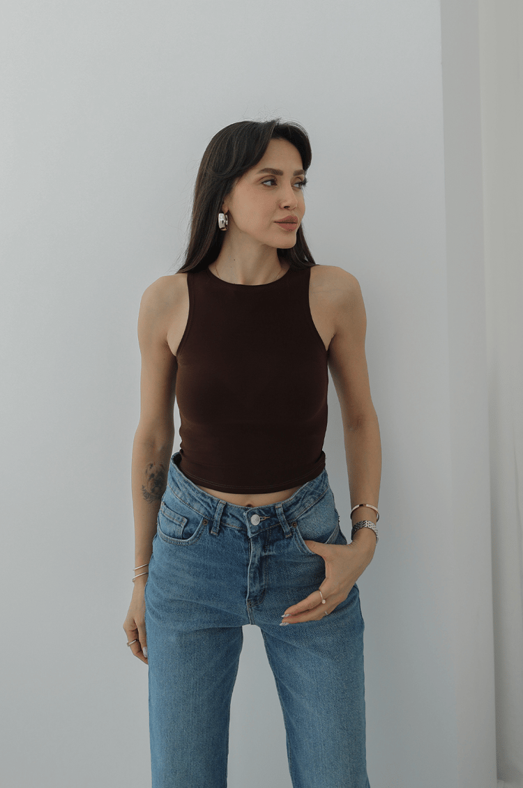 Kahverengi Davis Slim Fit Atlet
