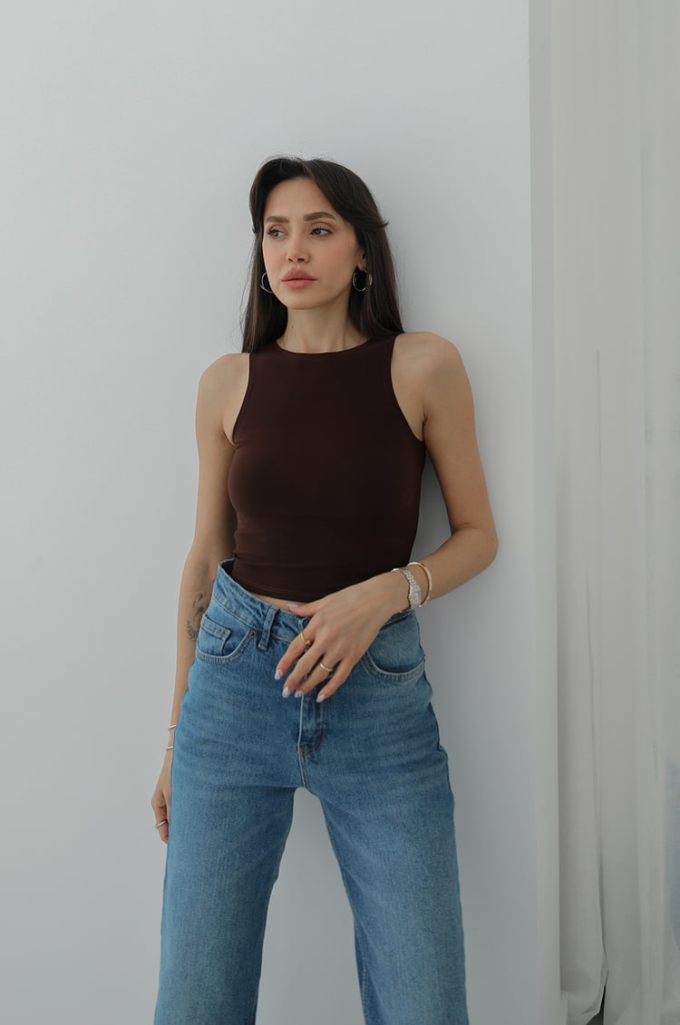 Kahverengi Davis Slim Fit Atlet