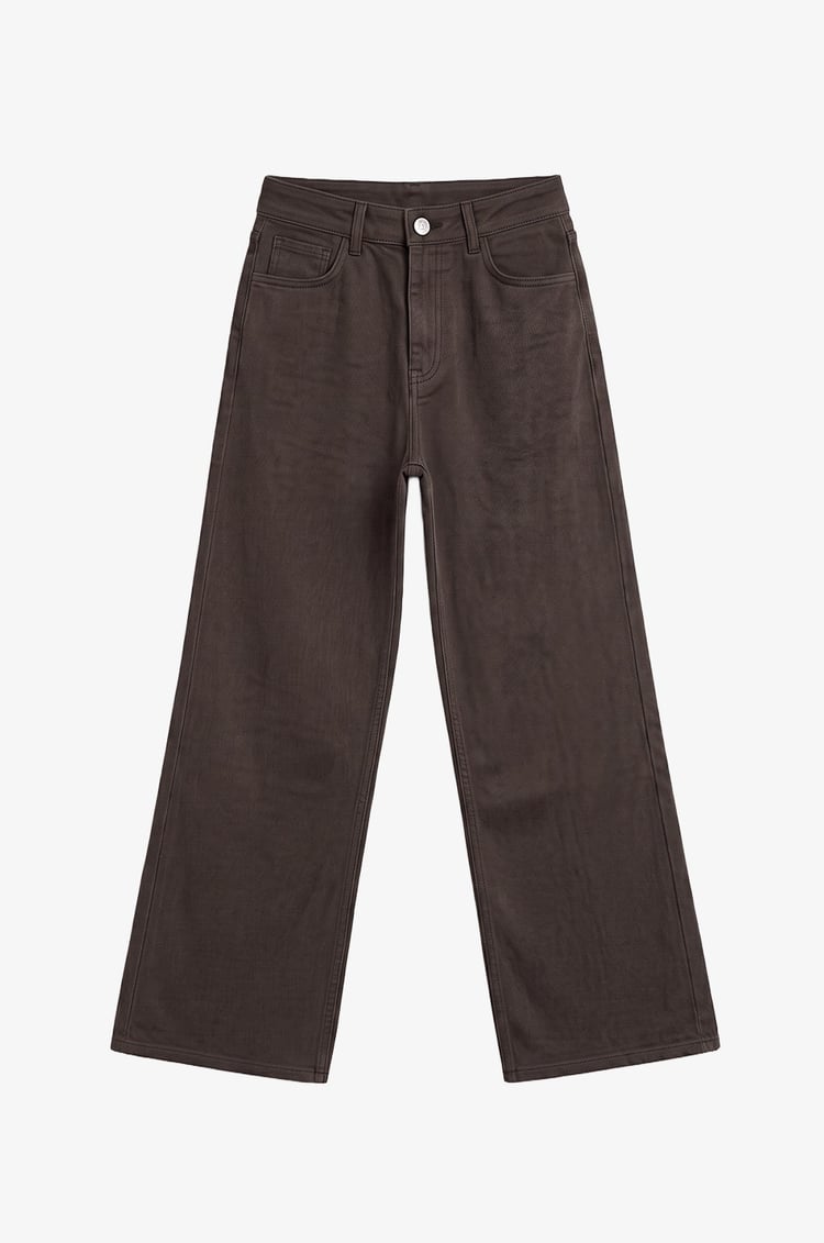Kahverengi Denim Takım