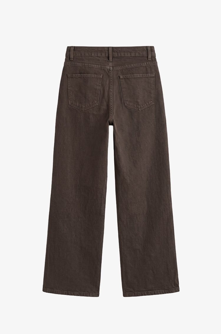 Kahverengi Denim Takım