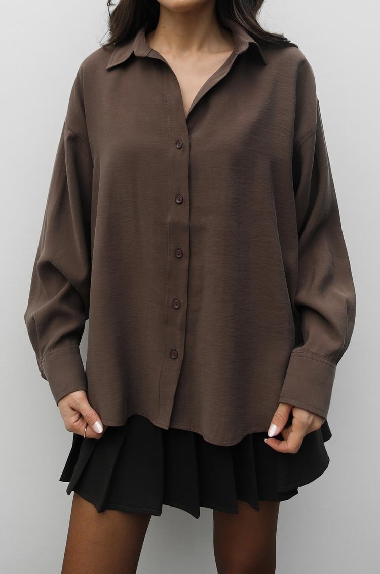 Kahverengi Oxford Gömlek