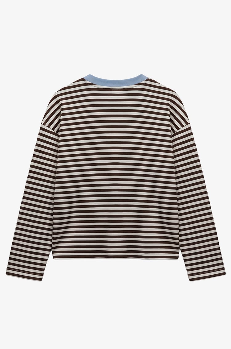 Kahverengi Rule Breaker İşlemeli Sweatshirt